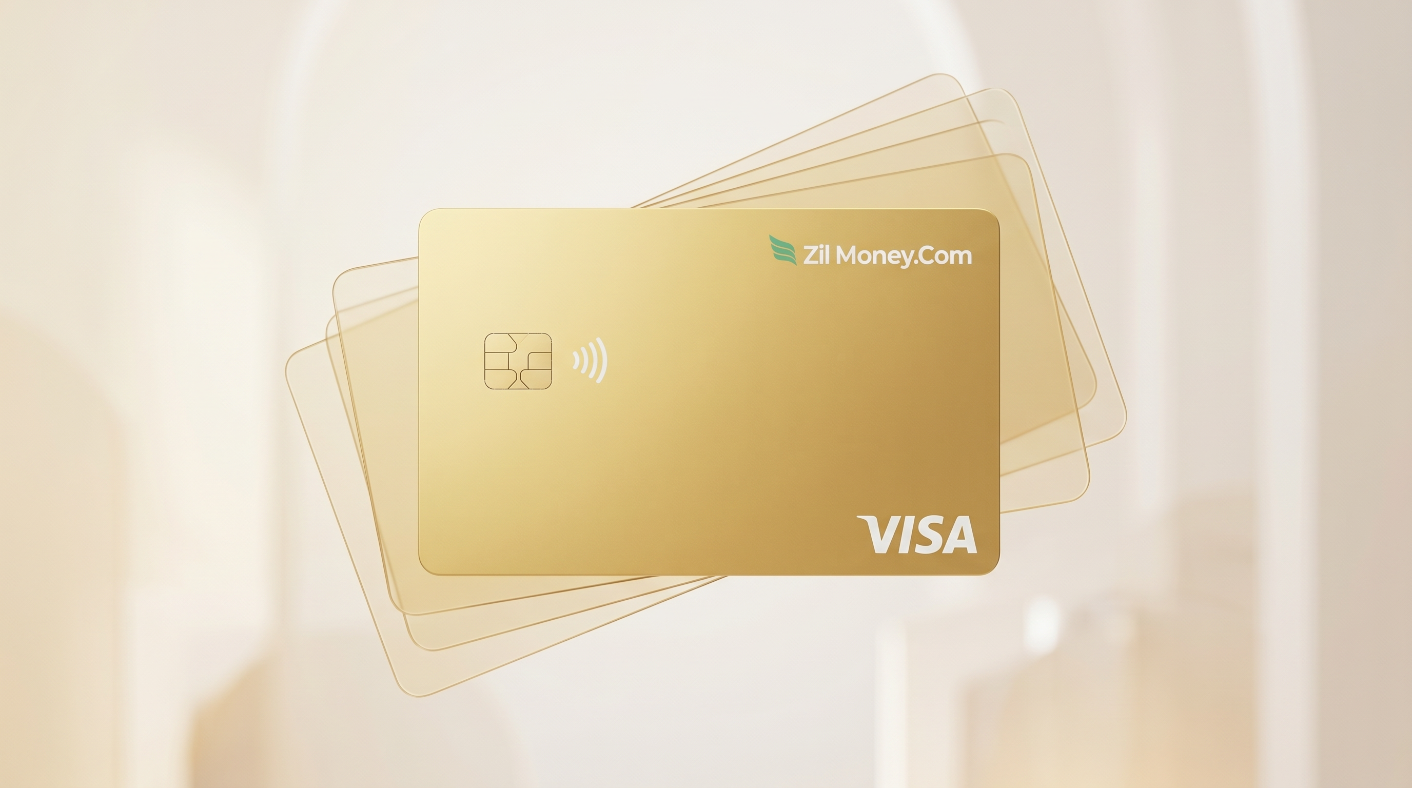 A business owner's dashboard showing several virtual Visa cards, each with its own spending limit and merchant lock, all funded from one company wallet.