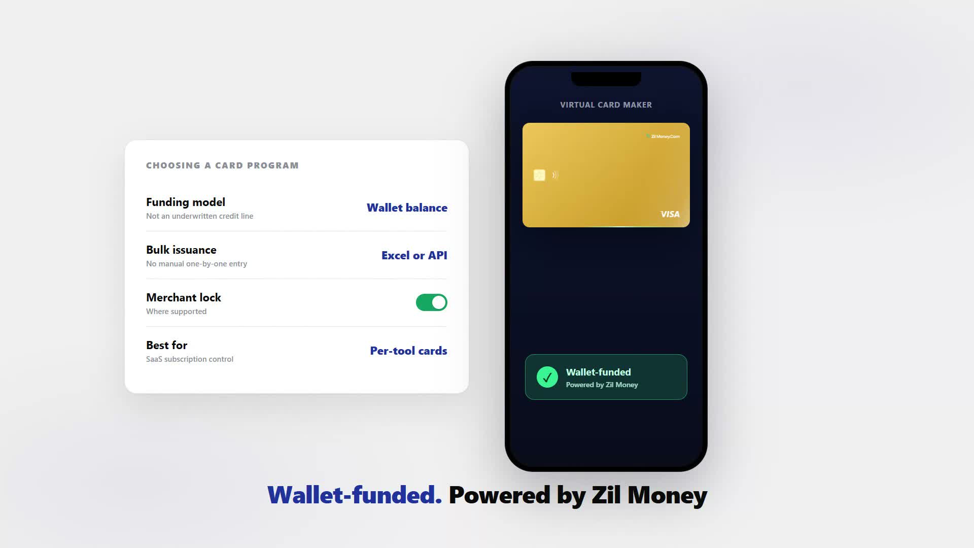 Side-by-side comparison of Virtual Card Maker against Bill.com, Ramp, and Brex for SaaS card control.