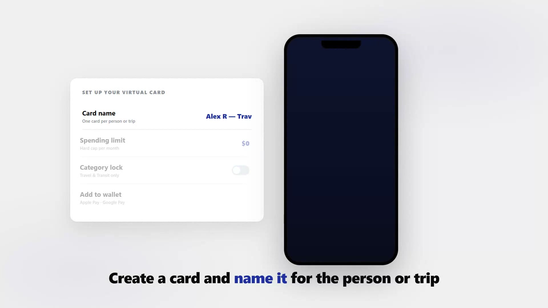 Phone showing a virtual Visa card added to Apple Wallet ready to tap and pay at a store terminal.